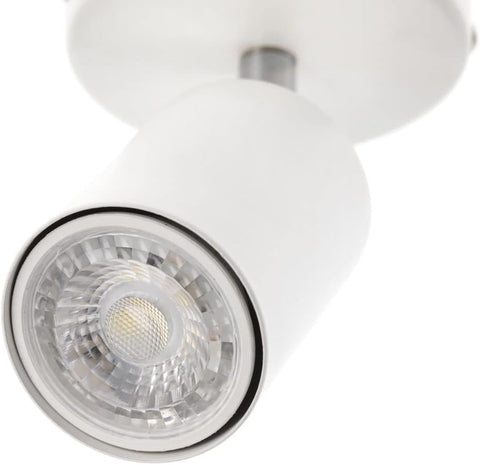 White spotlight on a white background