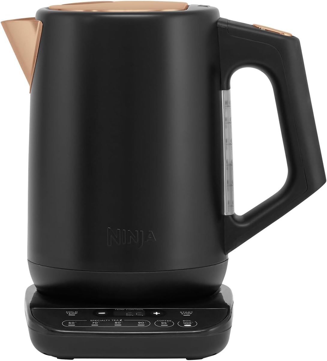 Perfect Temperature Kettle 1.7L – LED Display, Rapid Boil, Temperature Control & Keep Warm – Black & Copper