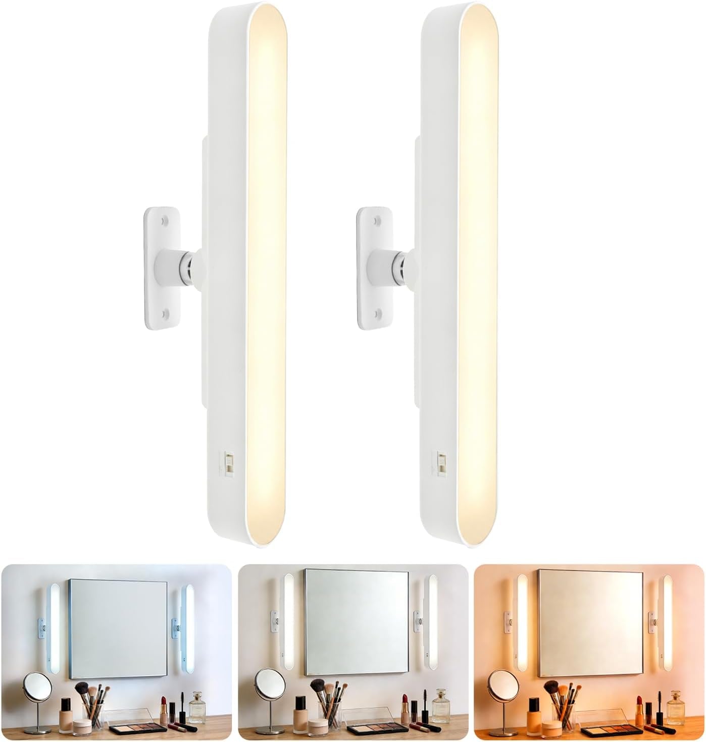 Hollywood Style Vanity Lights with 14 Bulbs, Makeup Lights for Mirror | Adjustable Color and Brightness, Used for Makeup, Bathroom
