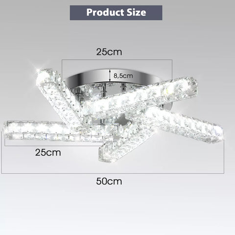 LED Crystal Ceiling Light – Modern Minimalist Lamp