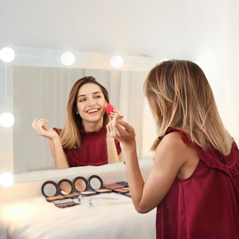 Hollywood Style Vanity Lights with 14 Bulbs, Makeup Lights for Mirror | Adjustable Color and Brightness, Used for Makeup, Bathroom