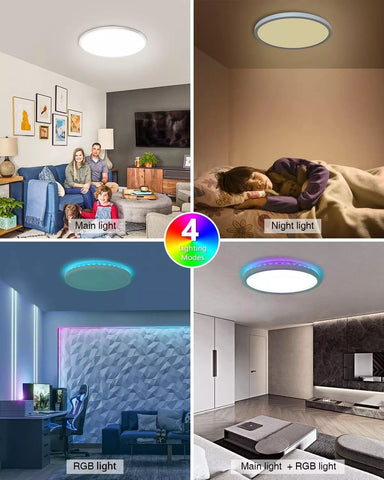 Flush Mount round LED Ceiling Light – Modern & Energy-Efficient
