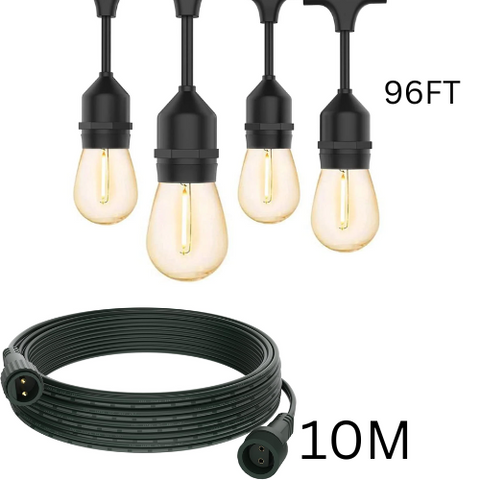 Thick black cable with hanging loops

