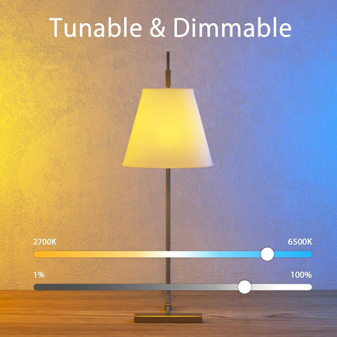E14 Smart Light Bulb, Alexa Candle Bulb, Colour Changing Chandelier Lights, Dimmable Tunable, RGBCW,4W 400LM, Works with Alexa and Google Assistant, APP Control by Smartphone [Energy Class F] - thelights4u.com