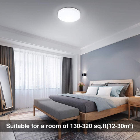 IP44-rated waterproof ceiling light installed in a modern bathroom


