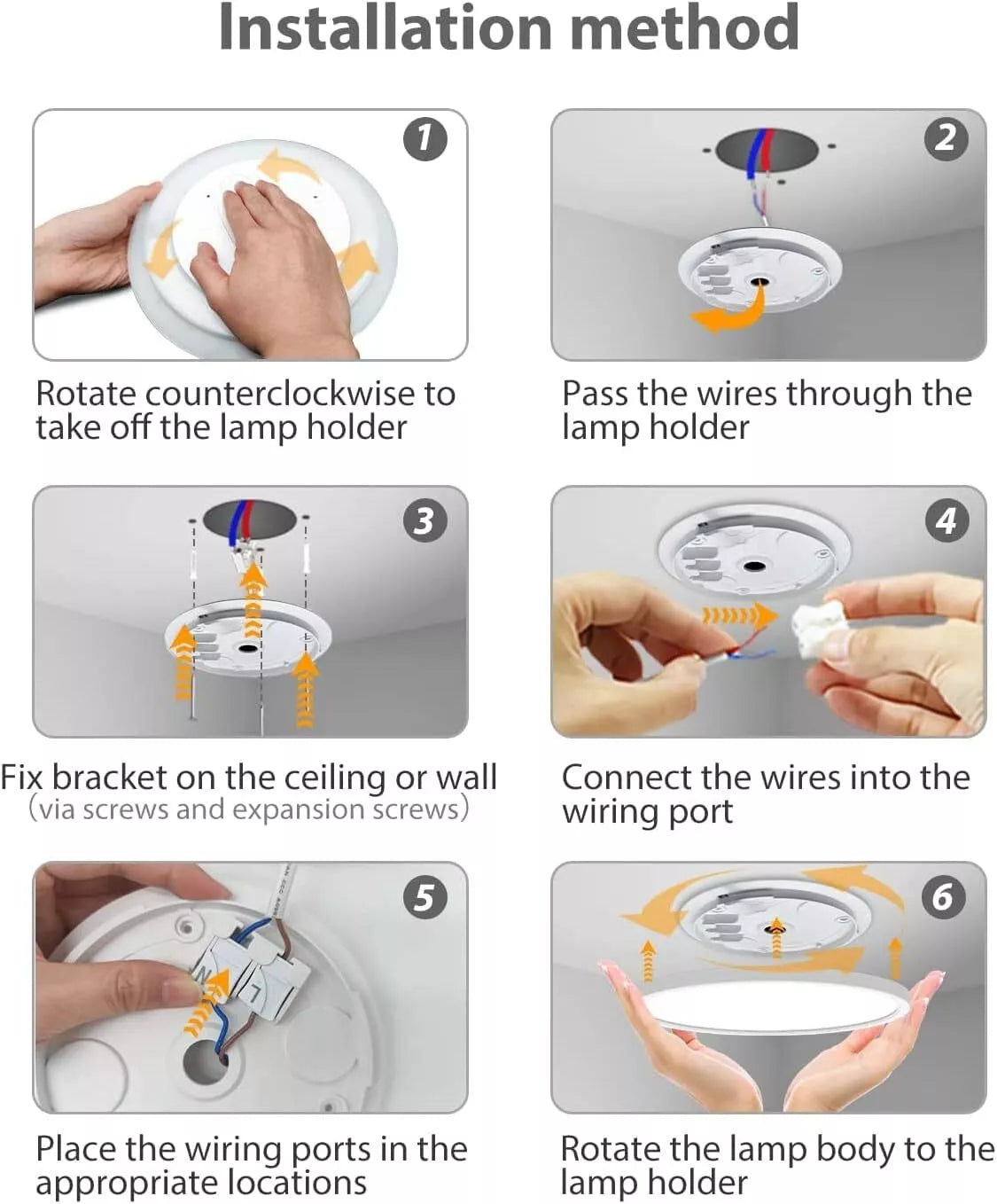 Flush Mount round LED Ceiling Light – Modern & Energy-Efficient
