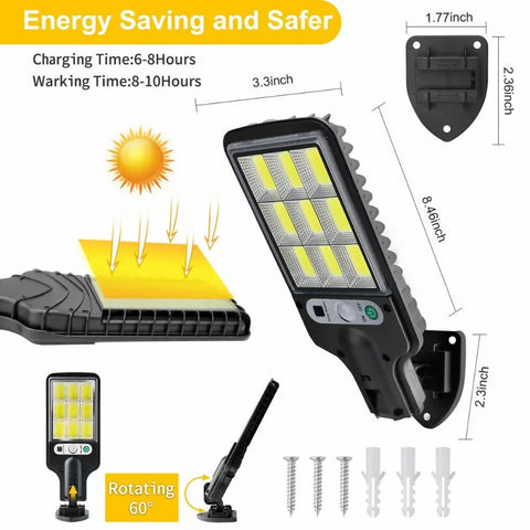 Energy-efficient 6000W LED solar light for commercial use

