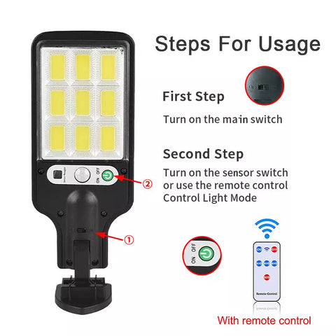 Solar street light with cool white illumination

