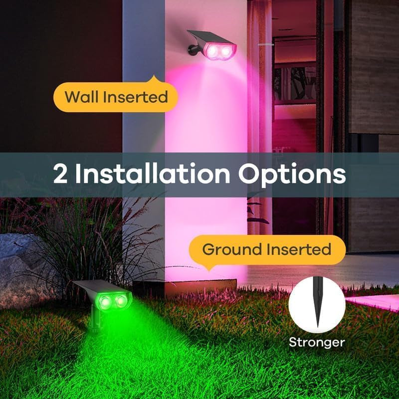 Halloween Colour Changing Solar Stake Lights Outdoor