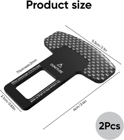 Car Seat Belt Clip Buckle – 2 Pack Seatbelt Clips Adjuster