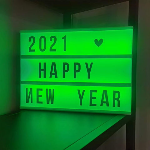 ENUOLI 271 pcs Letters Numbers Symbols and Emojis for A4 Cinematic Light up Box Led Cinema Board Light Box Replacement letters for Christmas Birthday Wending Party Decoration