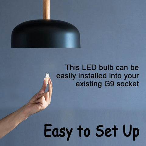 G9 LED Bulbs Warm White 7W 360 Degree Beam (10 Pack)