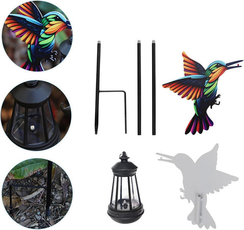 Solar Garden Lights Waterproof LED Metal Resin Lamp