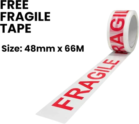 10 Double Wall Cardboard Packing Removal Moving House Boxes Large 58cm x 42cm x 35cm (23" x 17" x 14") with Printed Room Checklist, Carry Handles and 66 Metres Fragile Tape | Made in Britain