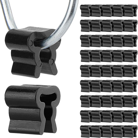 50 Pack Black Plastic Peg Hook Stoppers – Inventory Control Clips for Pegboard, Slatwall & Gridwall Retail Displays – Keep Every Product Neat, Visible and Ready to Shop