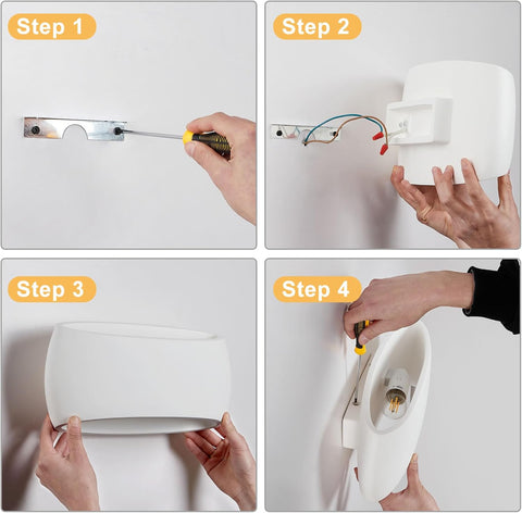 Modern Plaster Wall Wash Light E27 40W 30cm