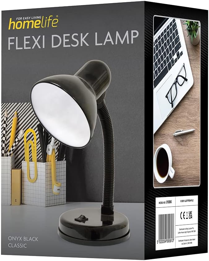 35W 'Classic' Flexi Desk Lamp with Versatile Flexible Neck