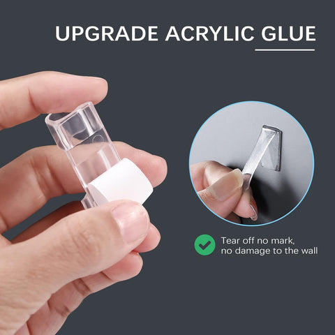 Aroidful 68PCS Cable Clips,Cable Tidy Clips,Strong Self Adhesive,Medium Sized × 40, Large Size × 20, Extra Large × 8 Wire Clamp,Cable Clips Outdoor for Home and Office