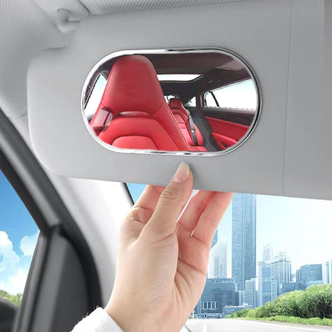 Universal Car Cosmetic Mirror - Portable Auto Vanity Mirror Small Round