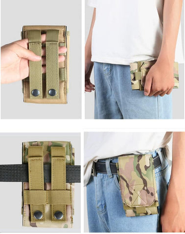 Universal Tactical MOLLE Phone Holster Belt Pouch