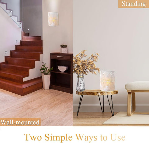 JHY DESIGN Set of 2 Battery Powered Table Lamps 20cm