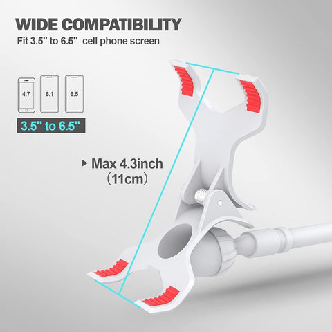 Gooseneck Flexible Phone Holder with 360 Adjustable Clamp