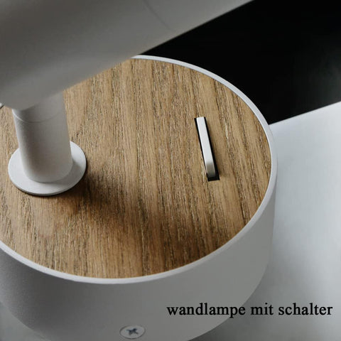 Vintage Wall Light in Industrial Design, Retro Spotlight Made of Steel/Aluminium, Compact Lighting for Living Room, Bedroom, White, Socket: GU10, 1 Pack