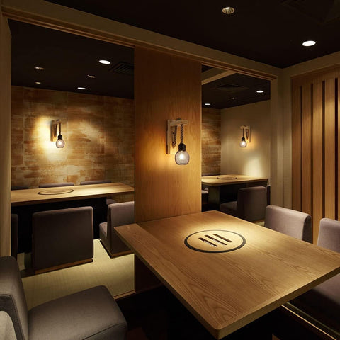 Wooden Wall Light with Hemp Rope, Industrial Wall Sconce Light Indoor, Metal Black Wall Lamp with E27 Socket for Living Room, Bedroom, Hallway, Corridor, Cafe Bar