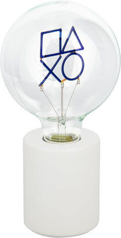 Paladone PlayStation Icons Decorative LED Neon Bulb Lamp - E27 Glass Lightbulb, Officially Licensed Sony Gamer Gift, Perfect for Bedrooms, Homes, Gaming Room Decor, Blue