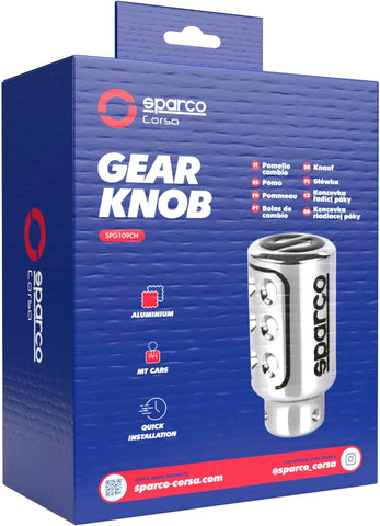 Sparco Racing Chrome Manual Gear Shift Knob – Universal Fit