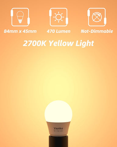 E27 LED Golf Ball Bulb 6W Warm White 2700K 6-Pack