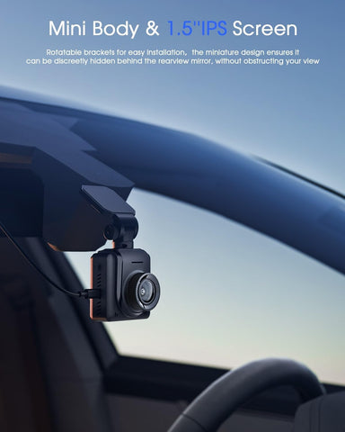 Avylet Dash Cam WiFi 2K Black with Night Vision & G-Sensor