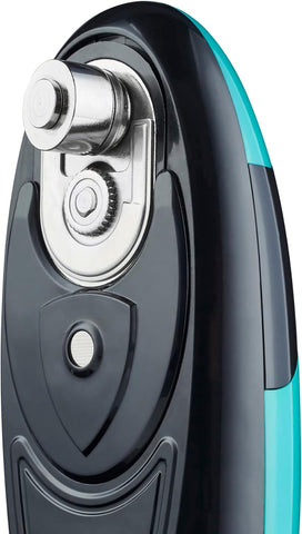 Cooks Professional Electric Can Opener – One Touch Cordless Tin Opener (Teal & Black)