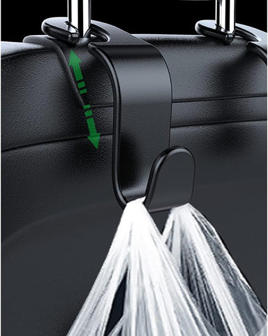 4 Pack Car Seat Headrest Hooks for Car Handbags and Grocery Bags