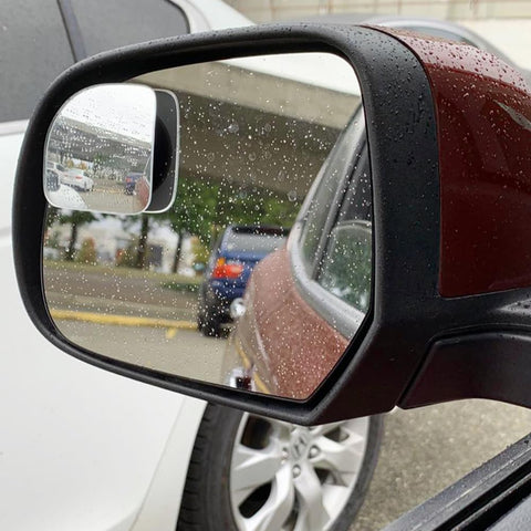 Ampper Fan Shaped Blind Spot Mirror Pack of 2 – HD Glass Frameless Adjustable Wide Angle