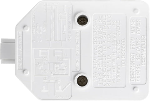 Masterplug Heavy Duty Single Socket Trailing Socket, without Plug and Cable, White