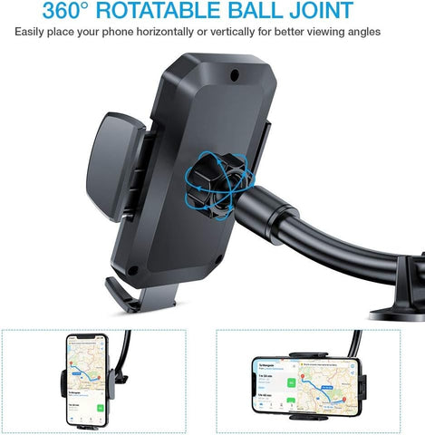 FLOVEME Car Phone Holder Windscreen with Long Gooseneck