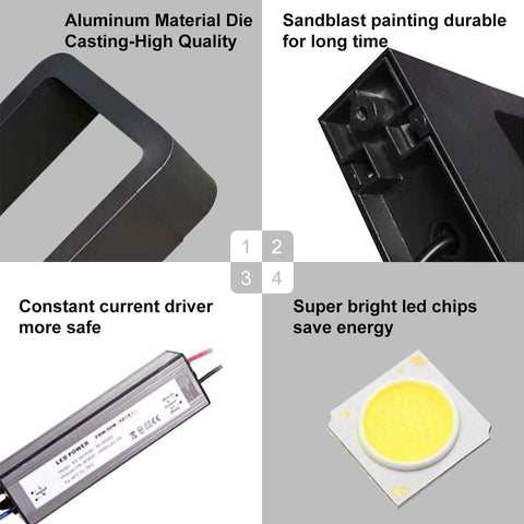 Outdoor Landscape Garden Bollard Lights, 9W LED Warm Light Waterproof Pathway Floor Lighting Aluminum Outside Black Metal Fixture Landscaping Lights for Yard, Walkway IP65 Mains Powered(3000k-67cm)