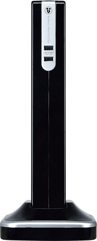Masterplug Eight Socket Surge Protected Power Centre Extension Lead, 2 Metre, Black