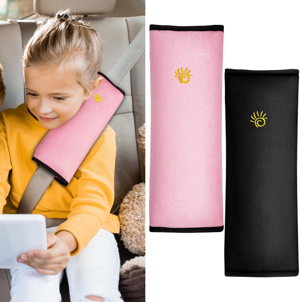 URAQT Car Seat Belt Pads – 2 Pcs Shoulder Pillow for Kids and Adults