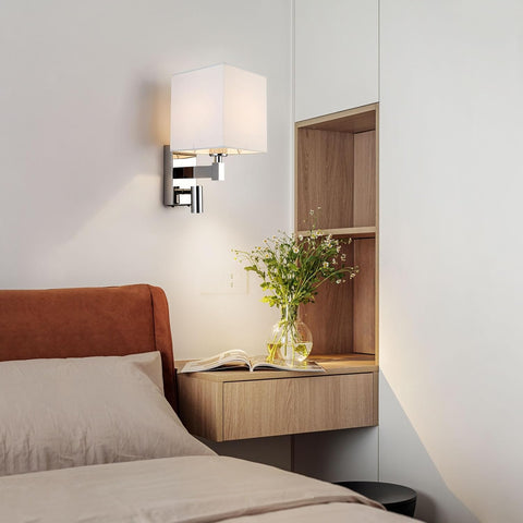 E27 Wall Light with LED Reading Light USB Ports