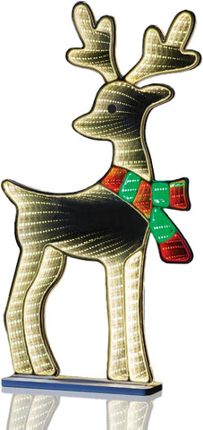 Reindeer Infinity Light – Multi-Coloured LED, 60cm