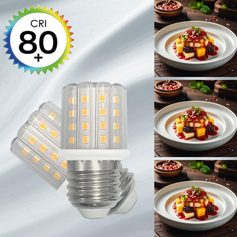 YELANGU E27 LED Corn Light Bulbs,5W Warm Light 3000K, Equivalent to 60W E27 Halogen Bulbs,AC 85-265V, 360° Beam Angle,Edison Screw SES LED Corn Lamp, Not Dimmable, Pack of 8 [Energy Class F]