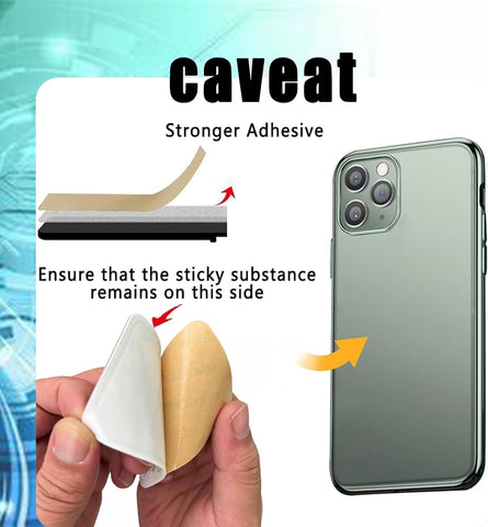 Leeneen 2PCS Silicone Suction Phone Case Mount – Black & Pink