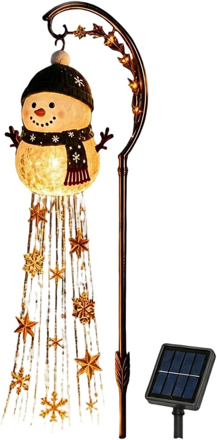 Christmas Solar Lights LED Snowflake Patio Stake Lamp