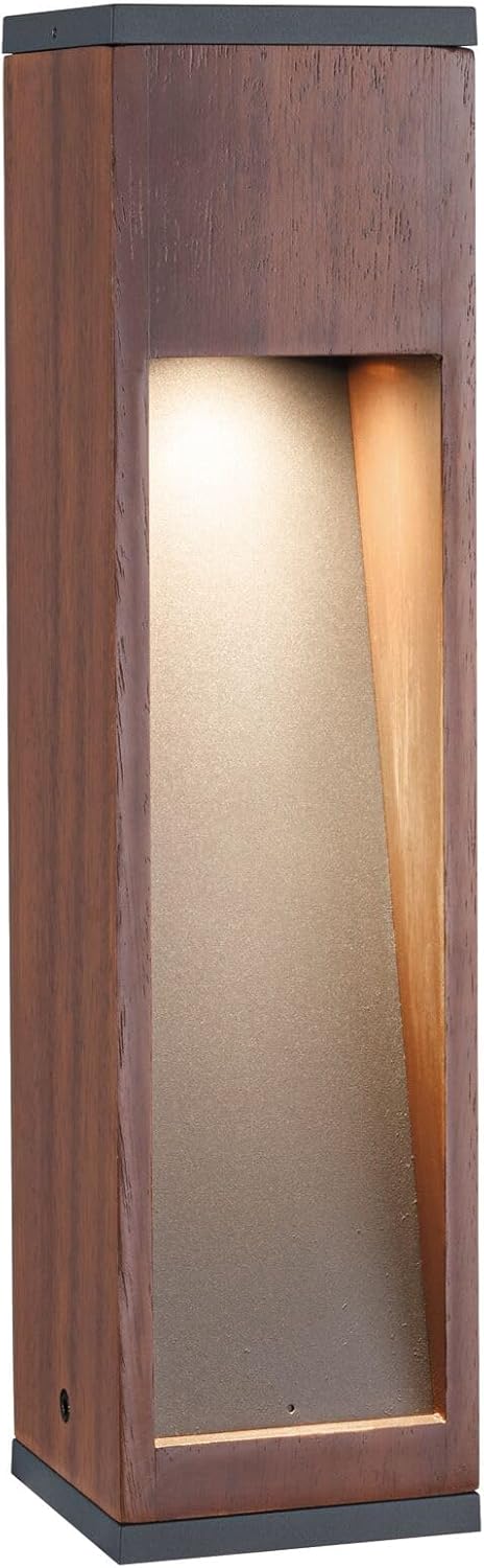 Paulmann 94677 LED outdoor luminaire bollard light Trabia IP44 400mm rectangular incl. 1x3.5 watt outdoor wood 3000K GU10