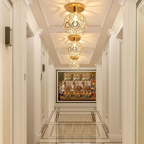 Luxury gold ceiling light UK



