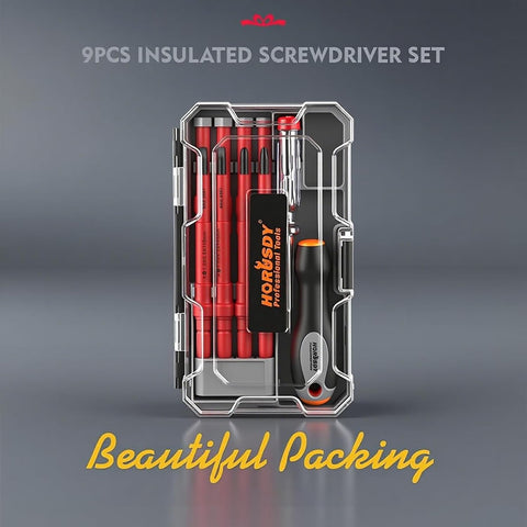 Insulated 10-Piece Electrician Screwdriver Set 1000V