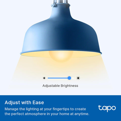 Tapo Smart Bulb, Smart WiFi LED Light, E27, 9W, Works with Amazon Alexa(Echo and Echo Dot), Google Home, Dimmable Soft Warm White, No Hub Required L510E [Energy Class F] (Pack of 2)