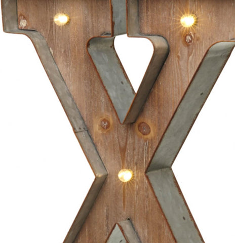 Vintage Illuminated Carnival Lights - A-Z - Choice of Alphabet Letters (Letter X)